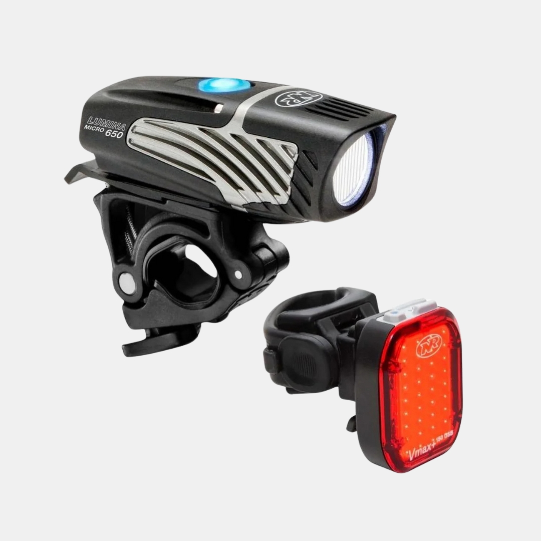 Combo de Lámparas NiteRider Lumina Micro 650 y Vmax+ 150 Led