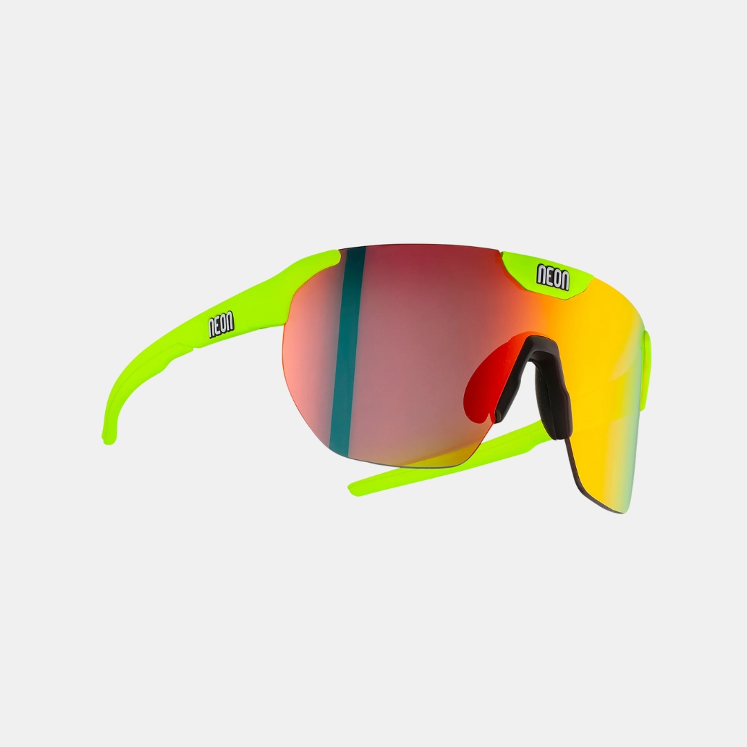 Gafas Neon Core Mirror Red Cat 3 Frame Crystal Yellow