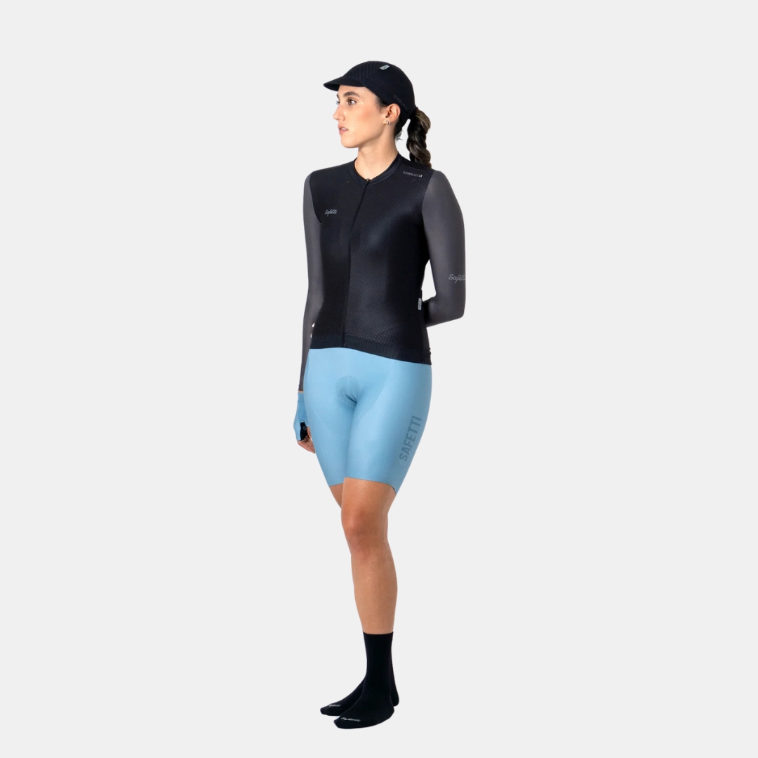 Jersey Dama Nero Safetti Manga Larga