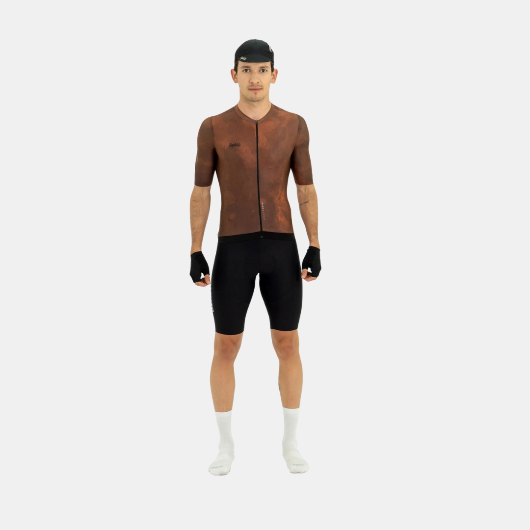 Jersey SunsetTide Russet Men Manga Larga