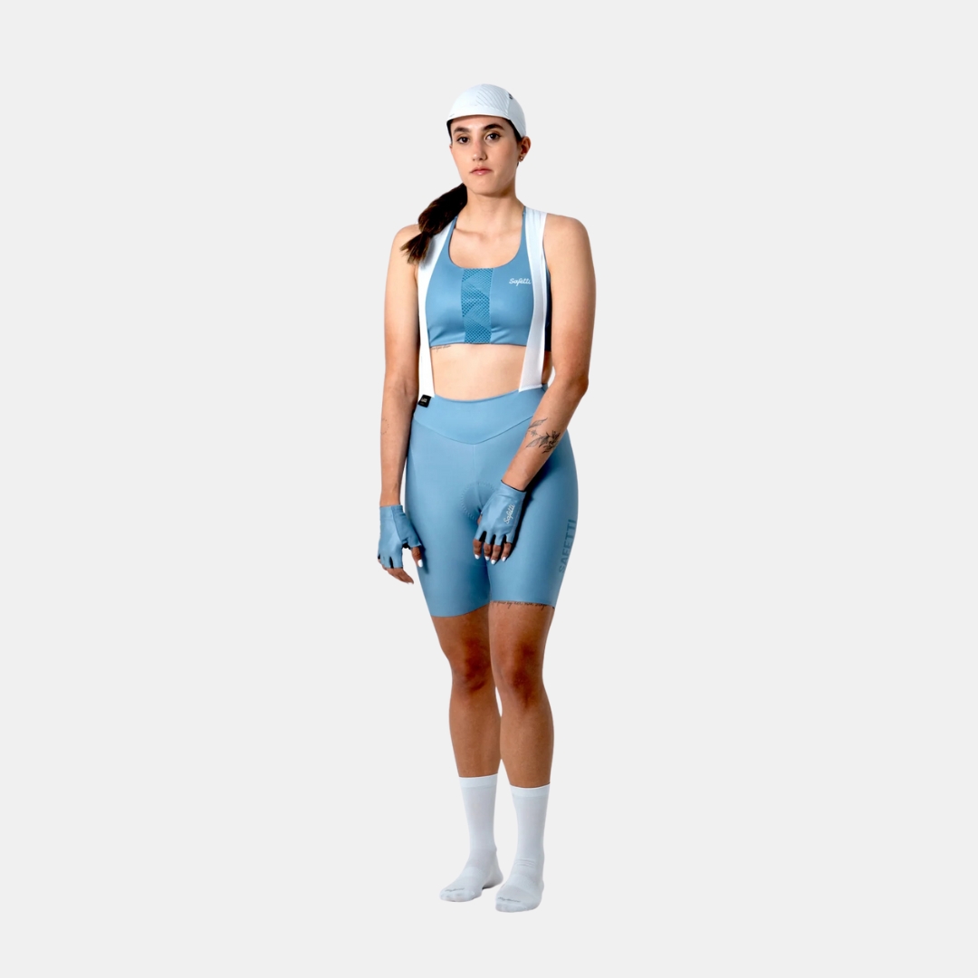 Bib Short Girona Azul Polvo Mujer