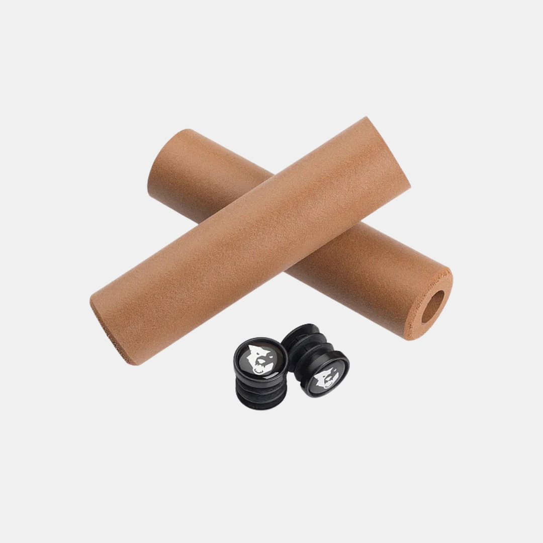 Wolf Tooth Cinta de Manillar FAT PAW Silicone - marrón