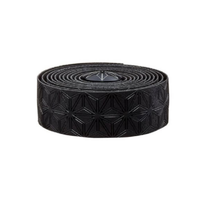 Cinta de Manillar Supacaz Sticky Kush Negro / Negro Star Plugz
