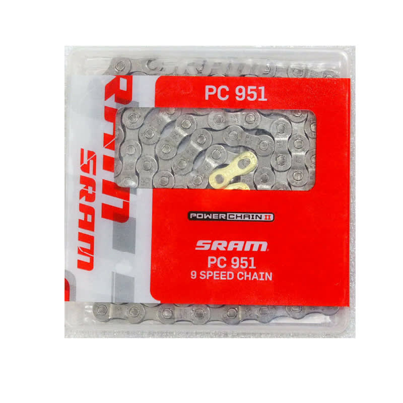 CADENA 114 ESLABONES 9P CN-PC951 CON POWER LINK ORO SRAM