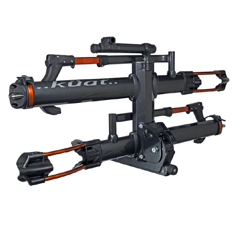 Kuat NV 2.0 Hitch Bike Rack – 2-Bike, 2″ Receiver, Metallic Gray/Orange